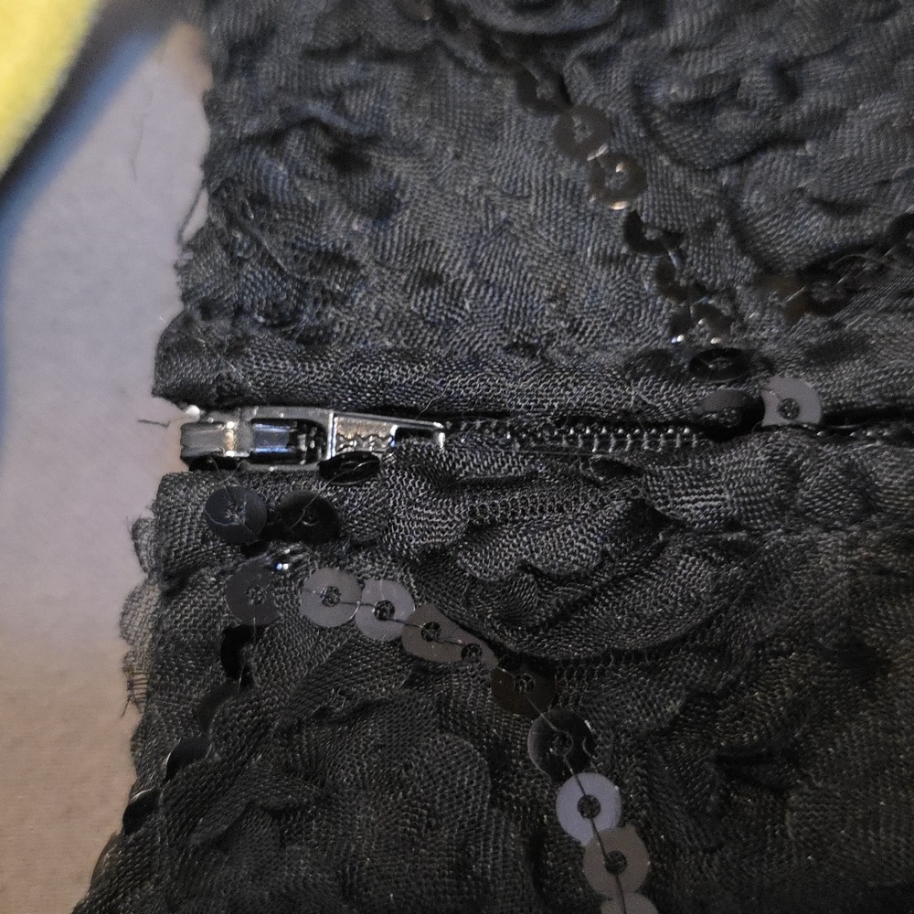 Rare Editions Black/ White‎ Formal Girl's Dress Sequins Holidays Sz 3T GUC READ - Picture 8 of 13